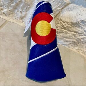 NWT CMC Design Colorado Golf Club Headcover with Red and Yellow Logo